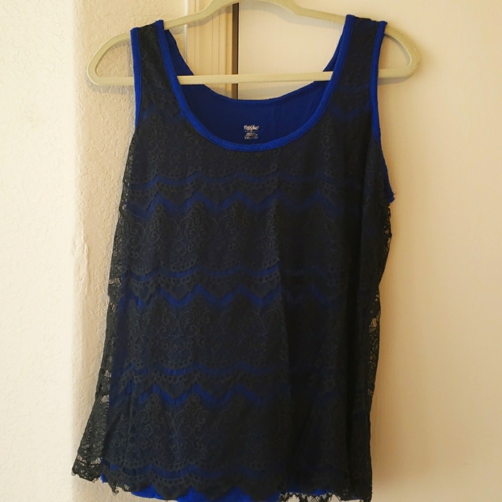 Mossimo lace shell tank top